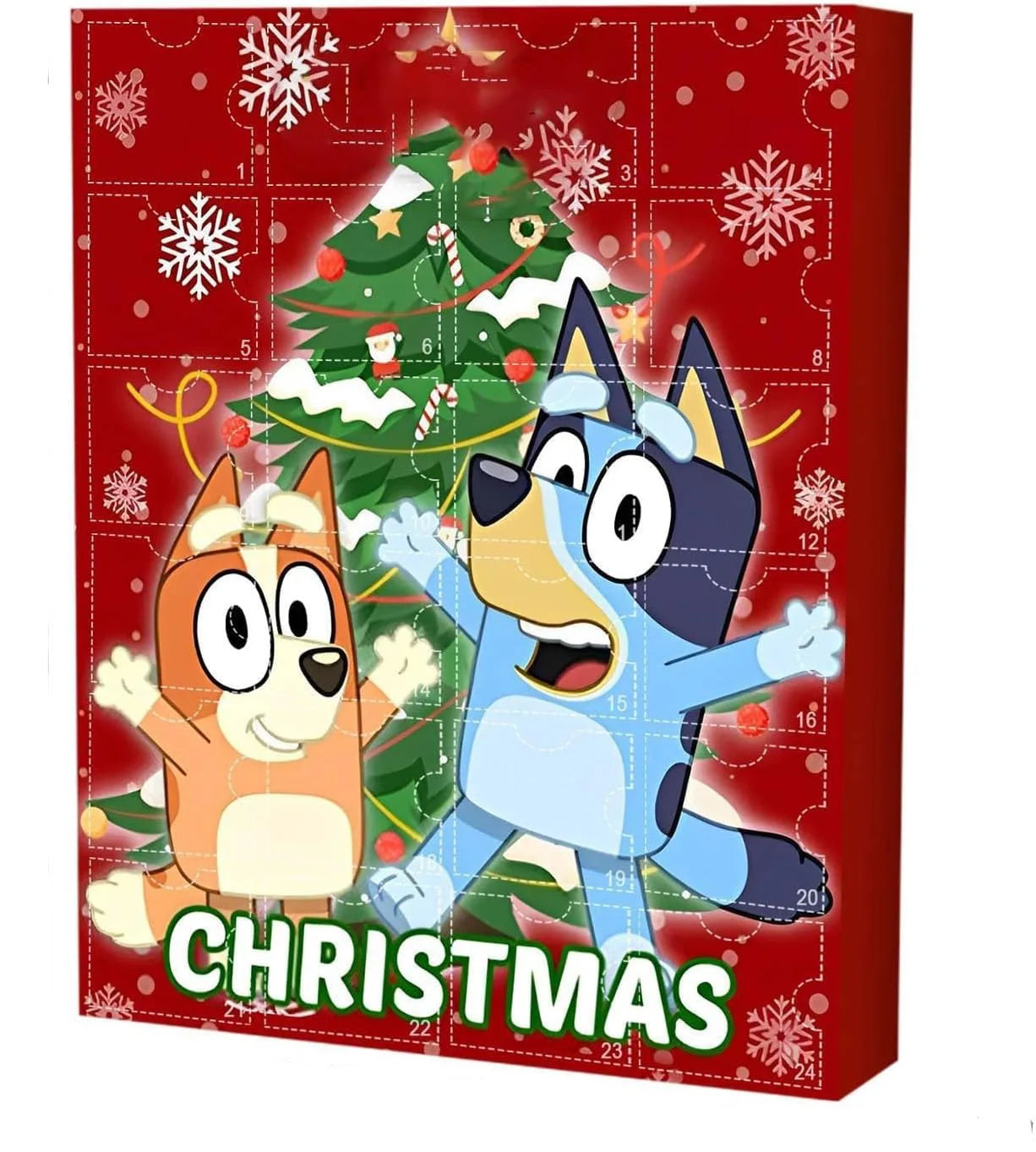 2024 New Bluey Blind Box Advent Halloween Christmas Bluey Christmas Blind Box 24 Countdown Calendar Blind Box Children's Gifts